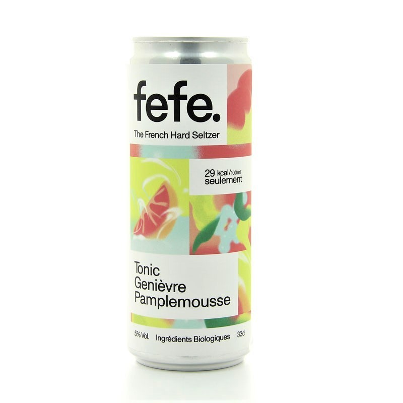 Hard Seltzer Tonic genievre pamplemousse Fefe 5% 33cl