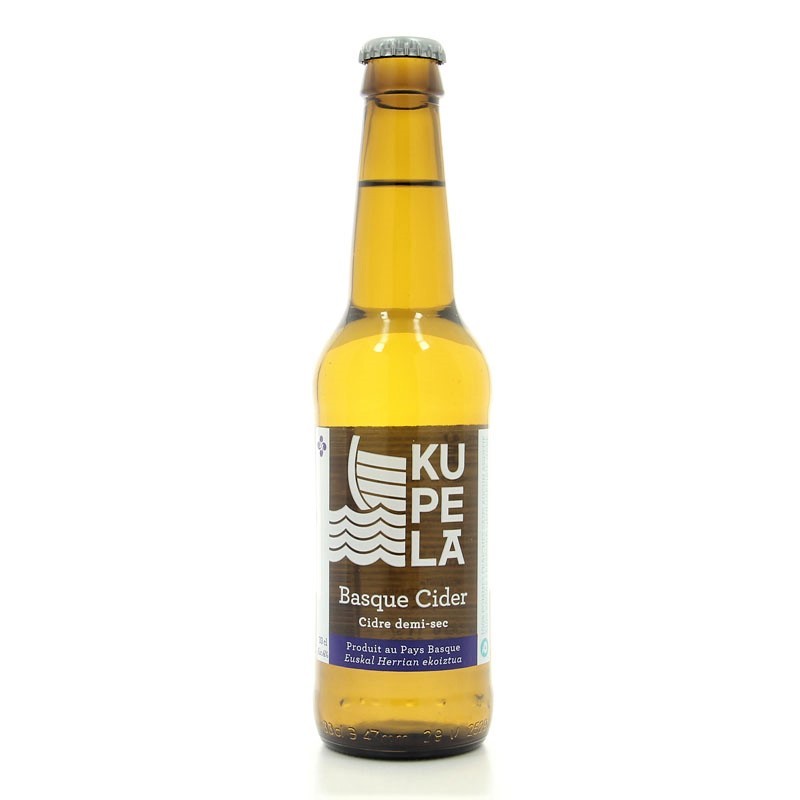 Hard Cider Kupela cidre brut basque 6% 33 cl
