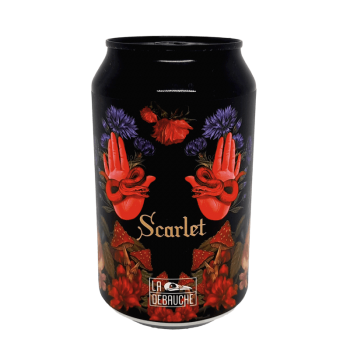 Bière Canette 33cl Sour aux fruits rouges - Scarlet - Brasserie Artisanale La Débauche