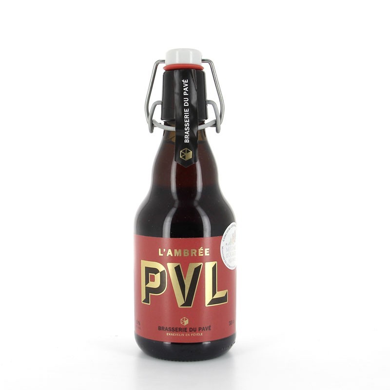 Bière PVL Ambrée Brasserie du Pavé 6% 33cl